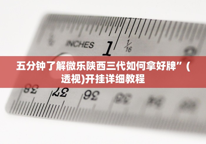 五分钟了解微乐陕西三代如何拿好牌”(透视)开挂详细教程