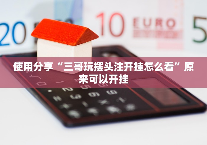 使用分享“三哥玩摆头注开挂怎么看”原来可以开挂