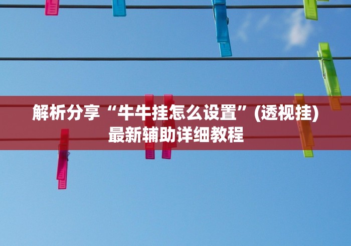 解析分享“牛牛挂怎么设置”(透视挂)最新辅助详细教程