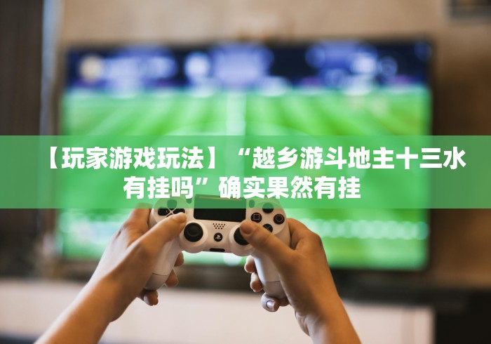 【玩家游戏玩法】“越乡游斗地主十三水有挂吗”确实果然有挂 