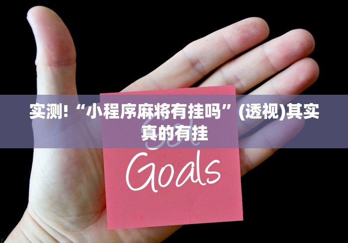 实测!“小程序麻将有挂吗”(透视)其实真的有挂