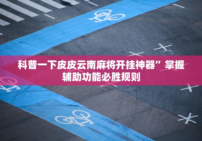科普一下皮皮云南麻将开挂神器”掌握辅助功能必胜规则