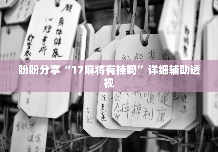 盼盼分享“17麻将有挂吗”详细辅助透视