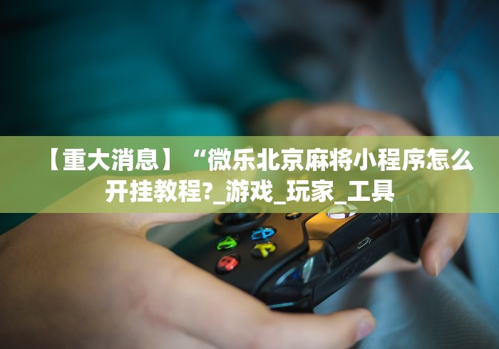 【重大消息】“微乐北京麻将小程序怎么开挂教程?_游戏_玩家_工具