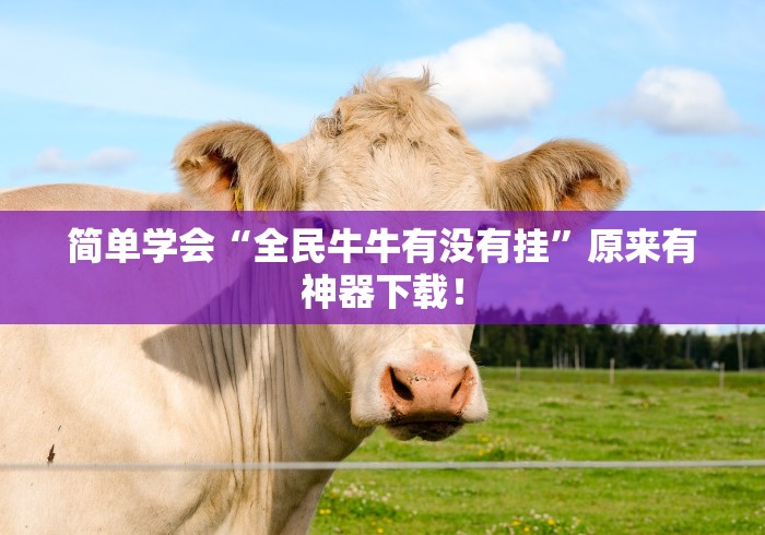 简单学会“全民牛牛有没有挂”原来有神器下载！