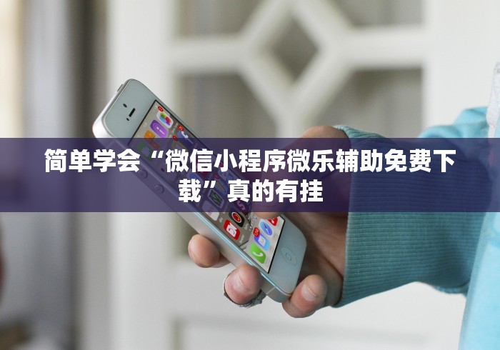 简单学会“微信小程序微乐辅助免费下载”真的有挂
