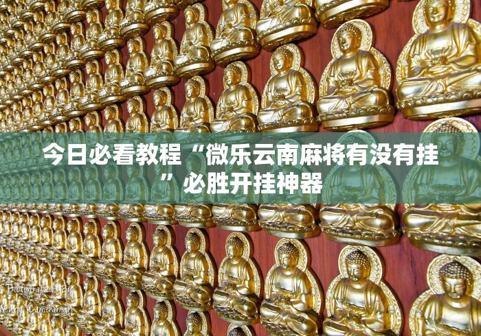 今日必看教程“微乐云南麻将有没有挂”必胜开挂神器