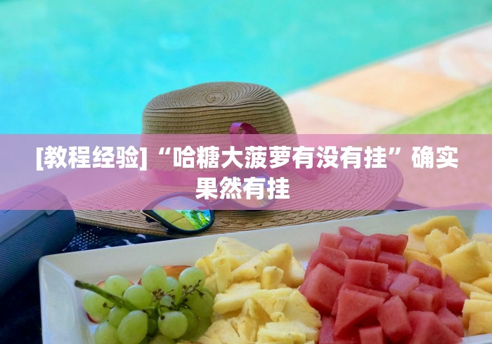[教程经验]“哈糖大菠萝有没有挂”确实果然有挂 