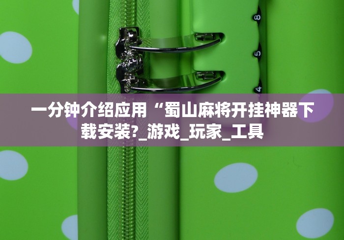 一分钟介绍应用“蜀山麻将开挂神器下载安装?_游戏_玩家_工具