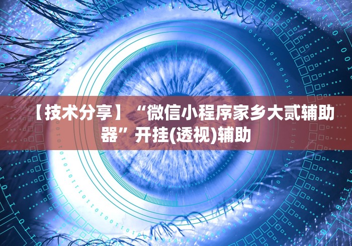 【技术分享】“微信小程序家乡大贰辅助器”开挂(透视)辅助