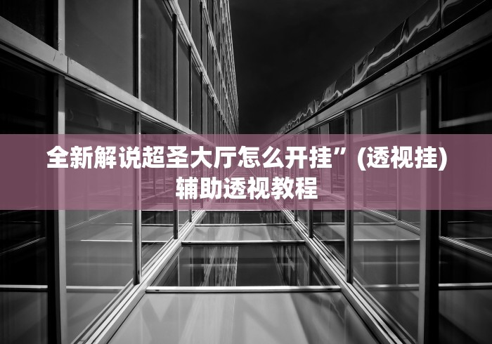 全新解说超圣大厅怎么开挂”(透视挂)辅助透视教程