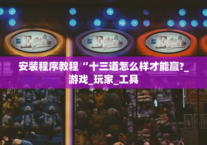 安装程序教程“十三道怎么样才能赢?_游戏_玩家_工具