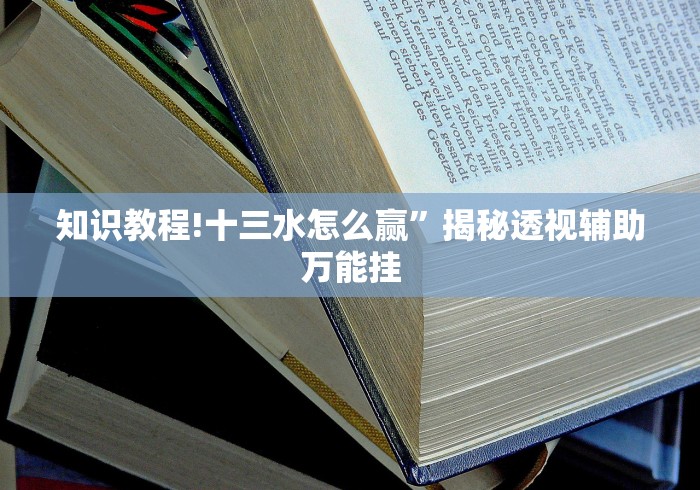 知识教程!十三水怎么赢”揭秘透视辅助万能挂