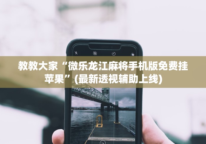 教教大家“微乐龙江麻将手机版免费挂苹果”(最新透视辅助上线)