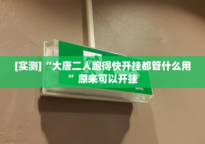 [实测]“大唐二人跑得快开挂都管什么用”原来可以开挂