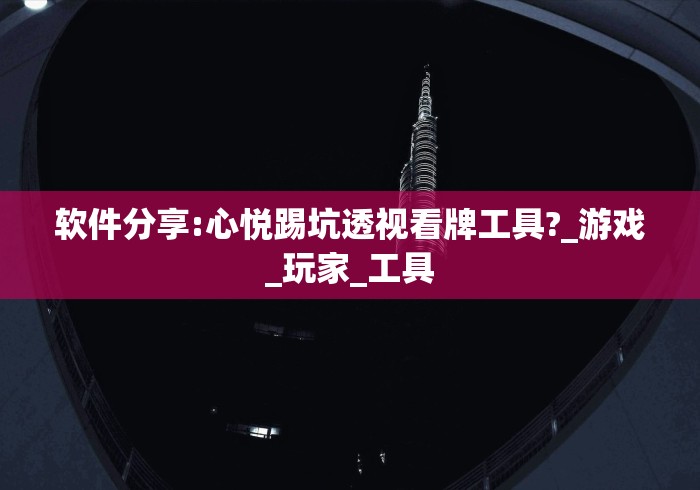 软件分享:心悦踢坑透视看牌工具?_游戏_玩家_工具