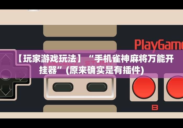 【玩家游戏玩法】“手机雀神麻将万能开挂器”(原来确实是有插件)