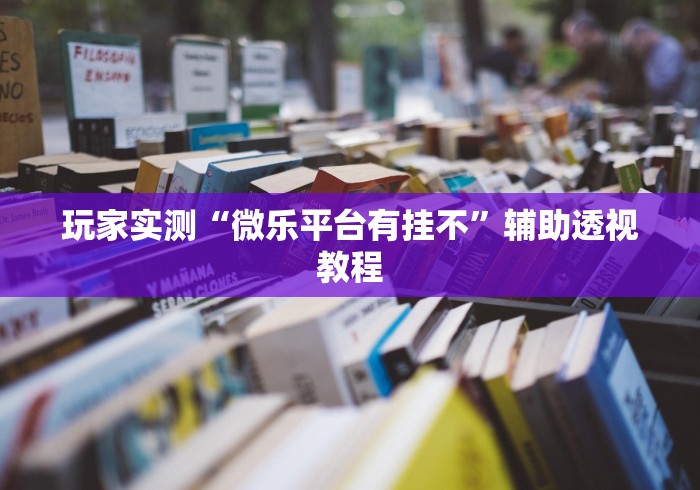 玩家实测“微乐平台有挂不”辅助透视教程