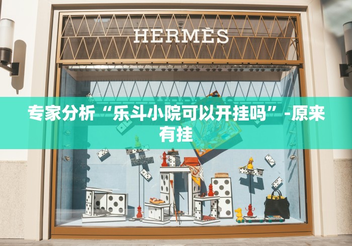 专家分析“乐斗小院可以开挂吗”-原来有挂