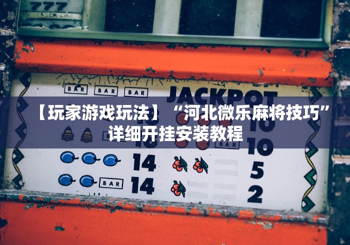 【玩家游戏玩法】“河北微乐麻将技巧”详细开挂安装教程
