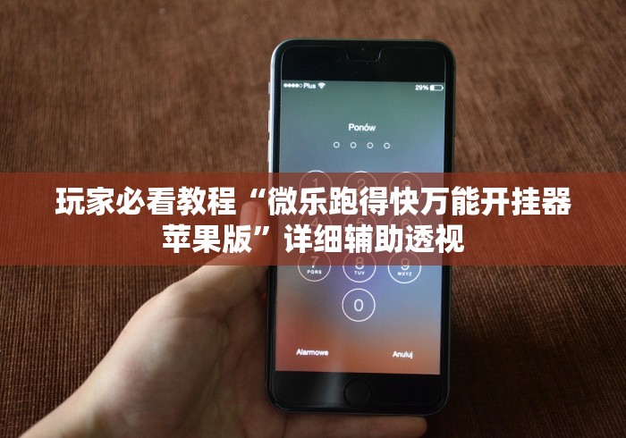 玩家必看教程“微乐跑得快万能开挂器苹果版	”详细辅助透视