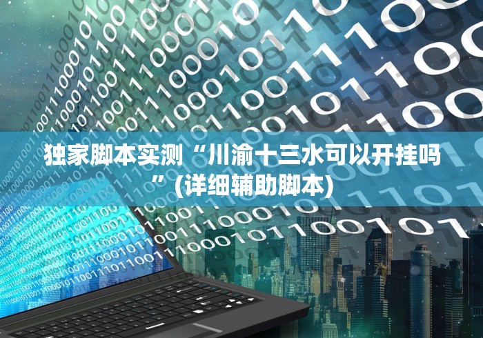 独家脚本实测“川渝十三水可以开挂吗”(详细辅助脚本)