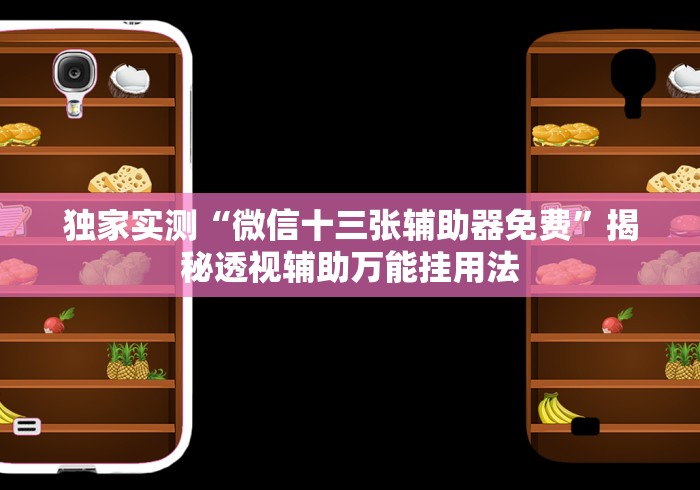 独家实测“微信十三张辅助器免费”揭秘透视辅助万能挂用法